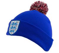 Hy-PRO Berretto con Pompon in Inghilterra con Licenza Ufficiale - Cappello Invernale per Uomo e Donna con Pompon Blu - con Logo, Ideale per attività all'aperto, Sci e Stadio