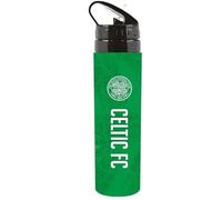 Hy-Pro Borraccia in alluminio con licenza ufficiale Celtic F.C., 750 ml, cannuccia pieghevole integrata, a prova di perdite, leggera, ottima idea regalo per il calcio