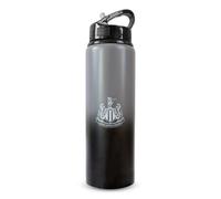 Hy-Pro Borraccia in alluminio con licenza ufficiale Newcastle United F.C., 750 ml, design sbiadito, opaco, cannuccia pieghevole integrata, a prova di perdite, leggera