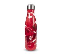 Hy-Pro Borraccia termica con licenza ufficiale Liverpool F.C., in acciaio inox, a doppia parete, design sbiadito, leggera, a prova di perdite, ottima idea regalo per il calcio