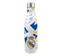 Hy-Pro Borraccia termica con licenza ufficiale Real Madrid CF, 500 ml, in acciaio inox, 0,5 l, ottima idea regalo per calcio