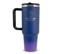 Hy-Pro Borraccia termica con manico da 1,18 l, con cannuccia, portatile, per sport e uso quotidiano, in acciaio inox, con licenza ufficiale UCL