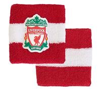 Hy-Pro Braccialetto in cotone con licenza ufficiale Liverpool F.C., confezione da 2, fascia tergisudore, per bambini, adulti, unisex, traspirante, per calcio, corsa, sport, palestra, tennis, esercizio