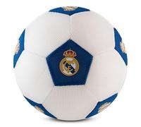 Hy-Pro Calcio con licenza ufficiale Real Madrid - Palla gigante in rete da 14 pollici per calcio e giochi multisport interni ed esterni - Palla morbida e salto con logo e colori della squadra