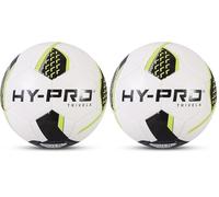 Hy-Pro, Calcio Unisex, Giallo Fluorescente/Nero, Trivela Size 4