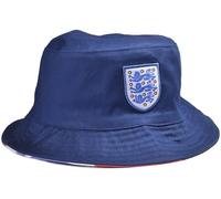 Hy-Pro Cappello da Pescatore con Licenza Ufficiale England Fa, Reversibile, Blu, Stile Classico, Double Face, con Stemma dei Tre Leoni, Festival, Vacanze, Cappello da Sole, Unisex, per Adulti