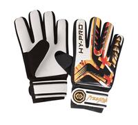 Hy-Pro Freestyle - Guanti da portiere, taglia 5, per bambini, per portiere e calcio, ottima protezione, imbottitura, presa ottimale, traspiranti, colore: arancione/nero/bianco