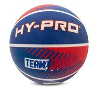 Hy-Pro Pallacanestro - Taglia 7 Team Series Rosso Blu pallacanestro con materiale in gomma resistente, salto elevato, impugnatura scanalata per un migliore controllo - Pallacanestro ricreativo