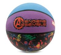 Hy-Pro Pallone da basket con licenza ufficiale Marvel Avengers, taglia 5, antiscivolo, per interni ed esterni, design Avengers, palla da allenamento, regalo per bambini e fan dei supereroi