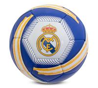 Hy-Pro Pallone da calcio ciclonico del Real Madrid con licenza ufficiale, taglia 5, per allenamento, partita, merchandising, da collezione, per bambini e adulti, blu