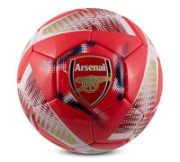 Hy-Pro Pallone da calcio con licenza ufficiale Arsenal F.C., taglia 3, design a spirale, articolo Arsenal, allenamento, collezione per bambini e adulti