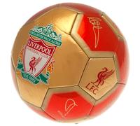 Hy-Pro Pallone da calcio con licenza ufficiale del Liverpool F.C., taglia 5, allenamento, partita, merchandising, da collezione, per bambini e adulti, rosso/bianco