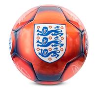 Hy-Pro Pallone da calcio con licenza ufficiale England FA Classic Signature | Metallico, taglia 5, allenamento, partita, merchandise, da collezione, per bambini e adulti, rosso/blu
