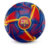 Hy-Pro Pallone da calcio con licenza ufficiale FC Barcelona, taglia 5, design a turbina, prodotto Barca, allenamento, partita, collezione per bambini e adulti