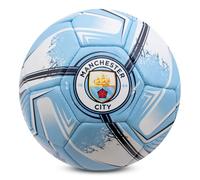 Hy-Pro Pallone da calcio con licenza ufficiale Manchester City F.C., taglia 1, design a turbina, merchandising Man City, allenamento, partita, collezione per bambini e adulti