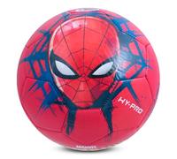 Hy-Pro Pallone da calcio con licenza ufficiale Spiderman taglia 5 - Design Marvel con grafica del viso Spider-Man - palla da allenamento per giochi all'aperto ed esercizio - regalo di calcio per gli