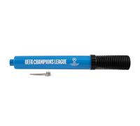 Hy-Pro Pompa di gonfiaggio portatile a doppia azione con licenza ufficiale UEFA Champions League, grande, adatta anche per rugby, basket, netball, leggera con ago, per tutti i palloni sportivi