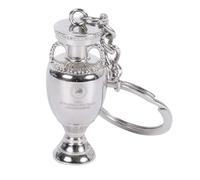 Hy-Pro Portachiavi Euro 2024, con licenza ufficiale, merce Euro 2024, Argento, Taglia unica, Portachiavi con trofeo 3D