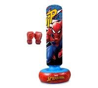 Hy-Pro Sacco da boxe gonfiabile con licenza ufficiale Spiderman, con guantoni da boxe, autoportante per bambini, giocattoli e regali Spiderman, 5+