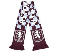 Hy-Pro Sciarpa con licenza ufficiale Aston Villa F.C, design a quadri, sciarpa per tifosi con iconico marchio Club