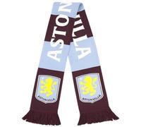 Hy-Pro Sciarpa con licenza ufficiale Aston Villa F.C, design a righe, sciarpa per tifosi con iconico marchio Club