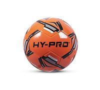 Hy-Pro Turbina Calcio - Taglia 5, Calcio in PVC per una migliore aderenza, ideale per giochi di allenamento e competizioni in tutte le condizioni atmosferiche, Reflex Orange