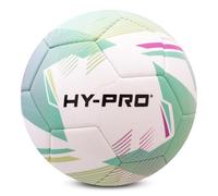 Hy-Pro Turbina Calcio - Taglia 5, Calcio in PVC per una migliore aderenza, ideale per giochi di allenamento e competizioni in tutte le condizioni atmosferiche, Chevron Green