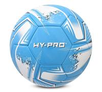 Hy-Pro Turbina Calcio - Taglia 5, Calcio in PVC per una migliore aderenza, ideale per giochi di allenamento e competizioni in tutte le condizioni atmosferiche, Turbine Blue