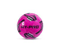 Hy-Pro Turbina Calcio - Taglia 5, Calcio in PVC per una migliore aderenza, ideale per giochi di allenamento e competizioni in tutte le condizioni atmosferiche, Reflex Pink