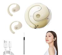 Hy-T26 Pro Language Translator, New Hy T26 Pro Headphones Translator, Two-Way Translator, Supports Over 75 Different Languages, Equipped With Ai App, Hifi Level Stereo Sound (Beige)