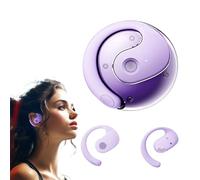 Hy-T26 X15 Pro Earphone Wireless Bluetooth, 2024 New Upgraded Earbuds Bluetooth Headphones, Noise Canceling Sports Bluetooth 5.4 Out-of-Ear Earphones, Noise Reduction, High Sound Quality (Purple)