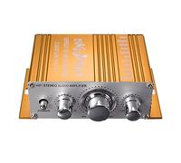 HY2001. Mini Amplificatore auto Amplificatore for moto Home Boat Auto Stereo Audio Amplificatore Audio 2 Canale Digital Hi-Fi Supporto AMP CD DVD mp3. Ingresso(Yellow)