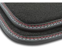 HY31-2 Set Tappetini Velluto Premium Opaco Rosso&Bianco per Hyundai Tucson IV da