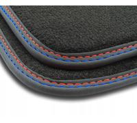 HY31-2 Set Tappetini Velluto Premium Opaco Rosso&Blu per Hyundai Tucson IV dal 2