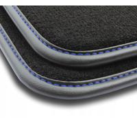 HY31-2 Set Tappetini Velluto Premium Pelle Blu per Hyundai Tucson IV dal 2020 ta