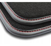 HY31-2 Set Tappetini Velluto Premium Pelle Rossa per Hyundai Tucson IV dal 2020