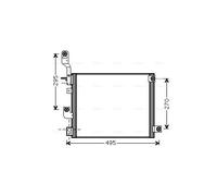 HY5194 AVA QUALITY COOLING Condensatore, Climatizzatore per HYUNDAI