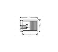 HY6168 AVA QUALITY COOLING Scambiatore calore, Riscaldamento abitacolo per HYUND