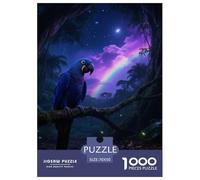 Hyacinth Macaw 1000 Pezzi Puzzle Semplice Per Bambini Sopra I 12 Anni Sviluppo Mentale Attività Ludica Bird Idea Regalo 70x50cm/1000pcs