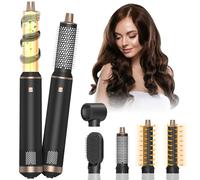 HyAdierTech Spazzola Asciugacapelli Multifunzione, Air Styler 5 in 1, Ferro Arricciacapelli Ioni Negativi, Piastra con 5 Accessori, 3 Temperature, Spazzola ad Aria Calda per Asciugatura Raddrizzamento