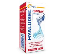 HYALUGEL - Spray orale - Lesioni poco accessibili - Afti - Piccole ferite - Stati infiammatori (sanguinamento) - Acido ialuronico - Gusto menta - limone - Spray - 20 ml