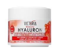 Hyaluron, Caviar & Red-Grape Anti-Wrinkle Lifting Day & Night Cream for Ages 50 to 65+ (50ml)