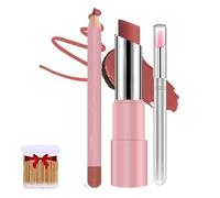 Hyaluronic Acid Lip Lifter Balm,Hydrating Glaze Lip Balm With Hyaluronic Acid,2 In 1 Long-Lasting Waterproof Lipbalm Set,Non-Sticky,Nourished Lip Color Moisturizing Shine (A-01#, SIZE)