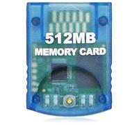 Hyamass 512 MB (8192 blocchi) ad alta velocità Gamecube Storage Save Game Memory Card Compatibile per Nintendo Gamecube e Wii Console Kit accessori - Blu