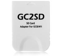 Hyamass GC2SD - Adattatore per scheda di memoria per salvataggio del gioco, adattatore per schede Micro SD, lettore di schede TF, plug and play, portatile, professionale, per console di gioco micro