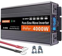 Hyanrong Inverter A Onda Sinusoidale Pura da 3000W 4000W 5000W 6000W per Auto da CC 12V 24V 48V 60V 72 V A CA 110V 120V/220V - 240V, Adatto per Abitazioni, Auto E Camper(4000W,72V to 110V)