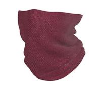 Hyaszst Bandana multifunzionale copricapo sciarpa protezione viso scaldacollo tubolare,Texture della pelle colorata, finto naturale, bordeaux