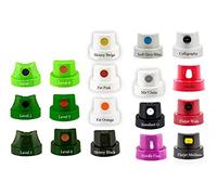 Hyatt's Set of 18 various spray paint caps, interchangable