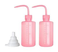 Hyber&Cara 2 Pezzi Bottiglia di plastica da spremere 250 ml stretta e tappo, bottiglie di lavaggio di sicurezza per laboratorio, irrigazione di piante, lavaggio di tatuaggi