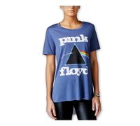 Hybrid Donna Pink Floyd High-Low Grafico T-Shirt, Blu, Adolescenti, x-Small